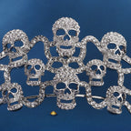 Skull Rhinestone Crown - Gothic Punk Tiara Headband