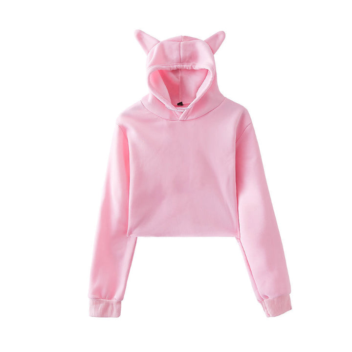 Custom Cat Ear Hoodie - Personalized Cotton Blend Sweatshirt