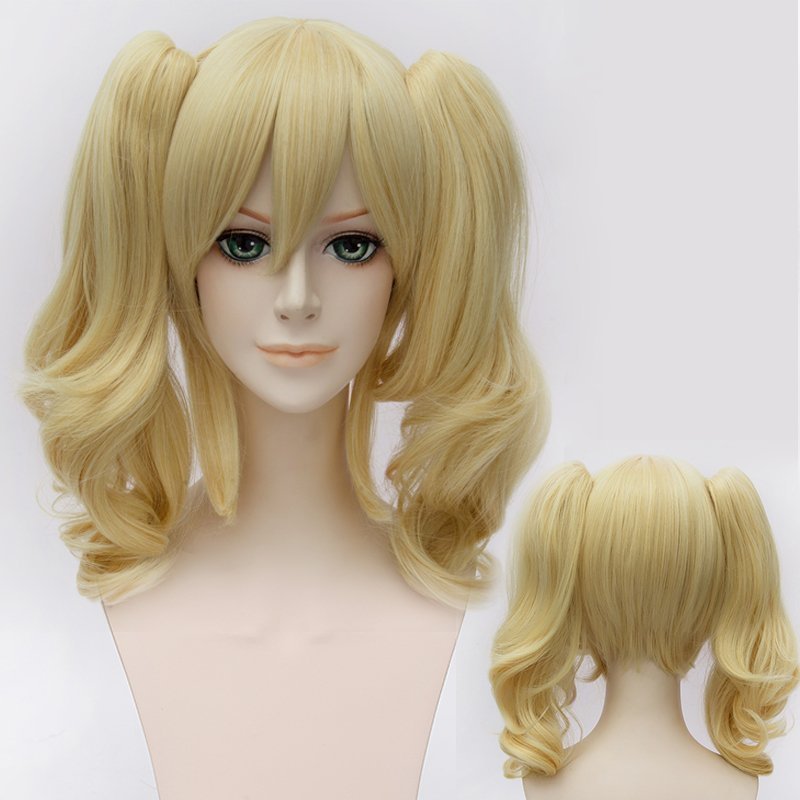 Curly Anime Cosplay Wig - Full Headgear, Character Style