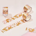 Cherry Blossom Washi Tape with Custom Stickers - front view
