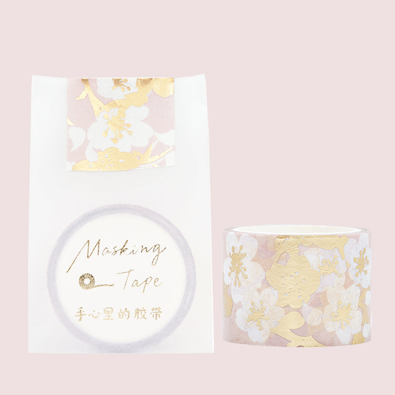 Cherry Blossom Washi Tape with Custom Stickers - detail view