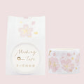 Cherry Blossom Washi Tape with Custom Stickers - side view