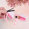 Cosplay Cat Ear Hair Clips - Anime Party Accessories - front view