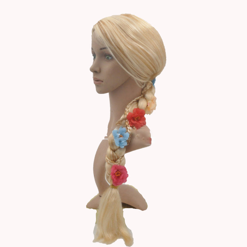 Cosplay Golden Wig for Stage Performance - scale view