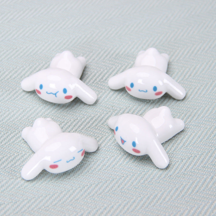 Creative Ceramic Dog Chopstick Rest and Pen Holder - front view