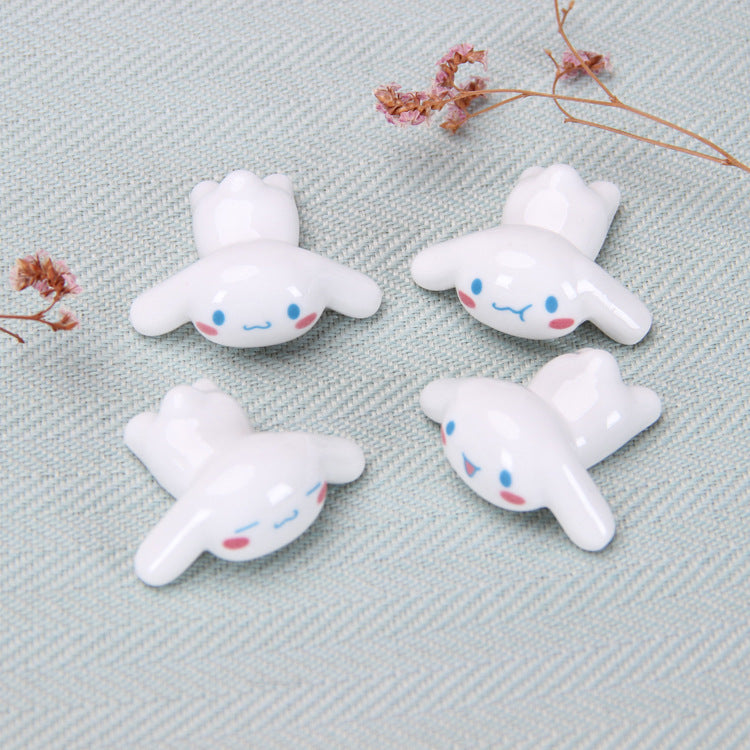 Creative Ceramic Dog Chopstick Rest and Pen Holder - side view