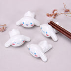 Creative Ceramic Dog Chopstick Rest and Pen Holder - back view