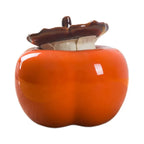 Creative Ceramic Teapot in Persimmon Shape (1pc) - detail view