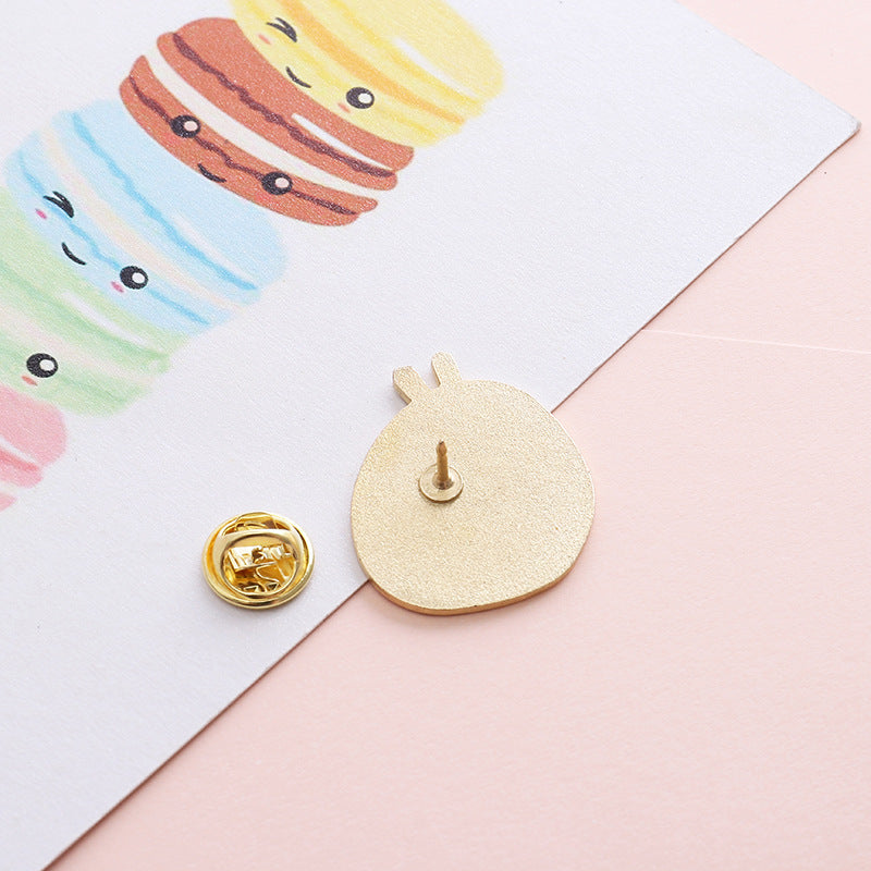Cute Cartoon Ramen Brooch - Stylish Japanese Pin - front view
