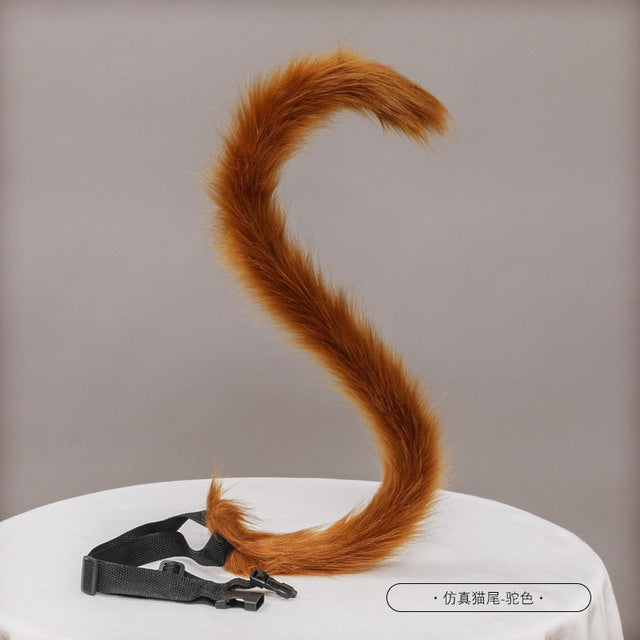 Cute Cat Ear and Tail Cosplay Accessories Set - front view