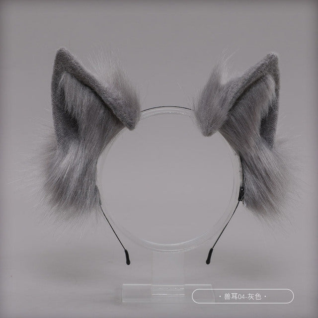 Cute Cat Ear and Tail Cosplay Accessories Set - detail view