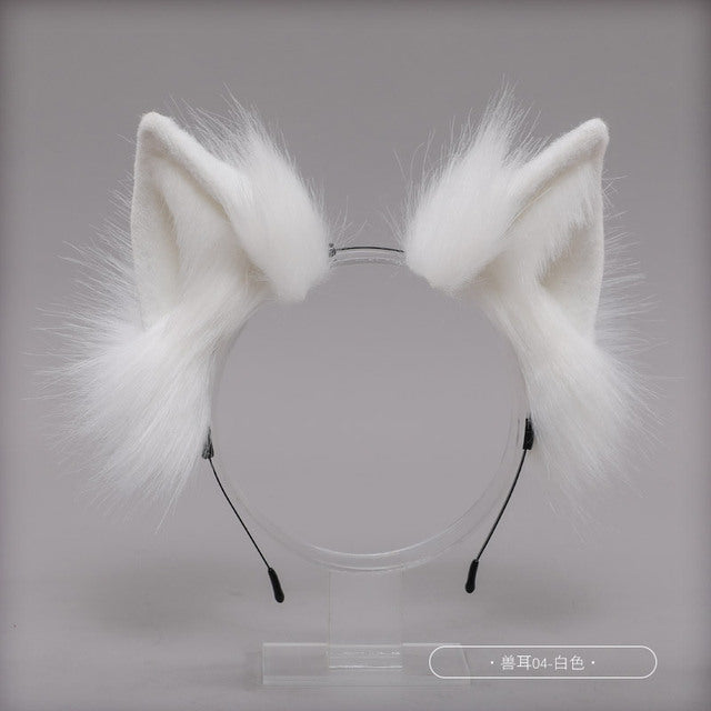 Cute Cat Ear and Tail Cosplay Accessories Set - side view