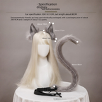 Cute Cat Ear and Tail Cosplay Accessories Set - detail view