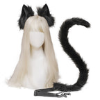 Cute Cat Ear and Tail Cosplay Accessories Set - styled view