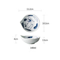 Cute Cat Japanese Cartoon Water Drop Rice Bowl Set - side view