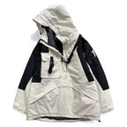 Cyberpunk Patchwork Cotton Jacket for Men (Autumn/Winter) - back view