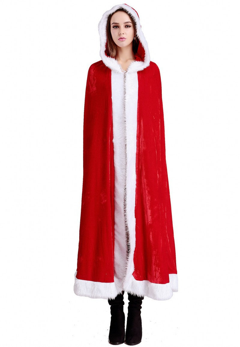 Christmas Cape Cloak - Festive Holiday Costume Accessory