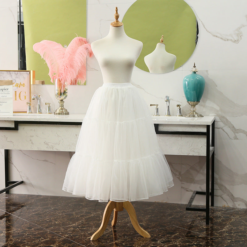 Soft Tulle Lolita Skirt Pannier - Flowing Cosplay Underskirt