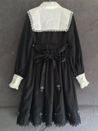 Harajuku Lolita Long Sleeve Dress - Sweet Cotton Style