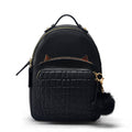 Cat Ear Backpack for Women - Sleek PU Leather Campus Bag