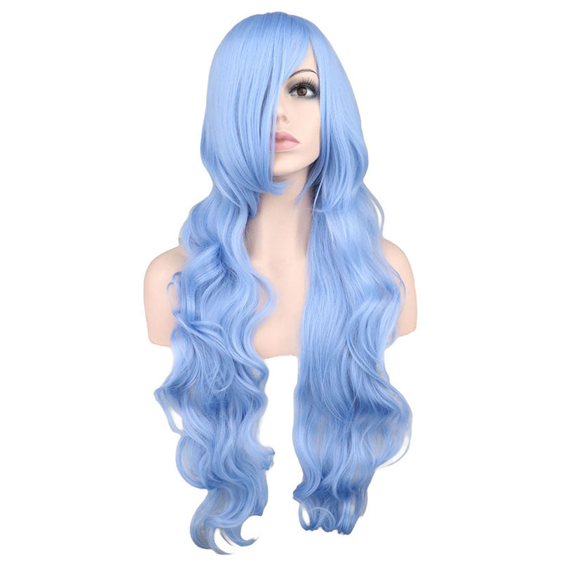 Dark Red Long Curly Mermaid Anime Cosplay Wig - packaging view