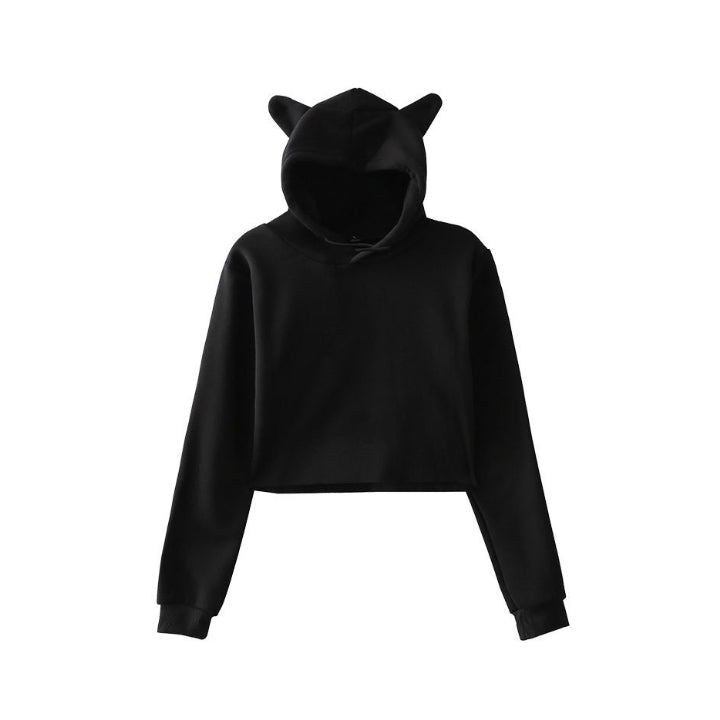 Custom Cat Ear Hoodie - Personalized Cotton Blend Sweatshirt