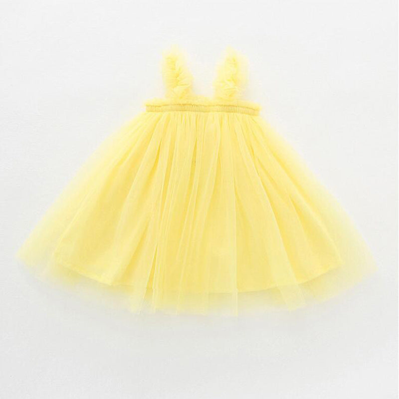 Children's Princess Tutu Dress - Mesh Sling-Style Skirt