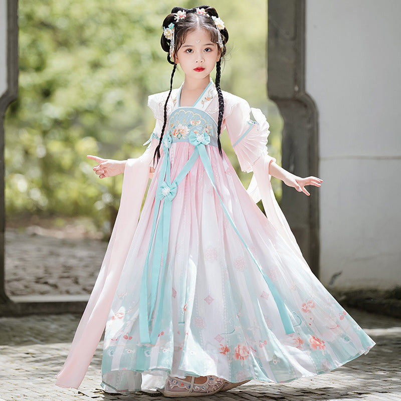 Girls' Traditional Chinese Hanfu - Breathable Summer Dress