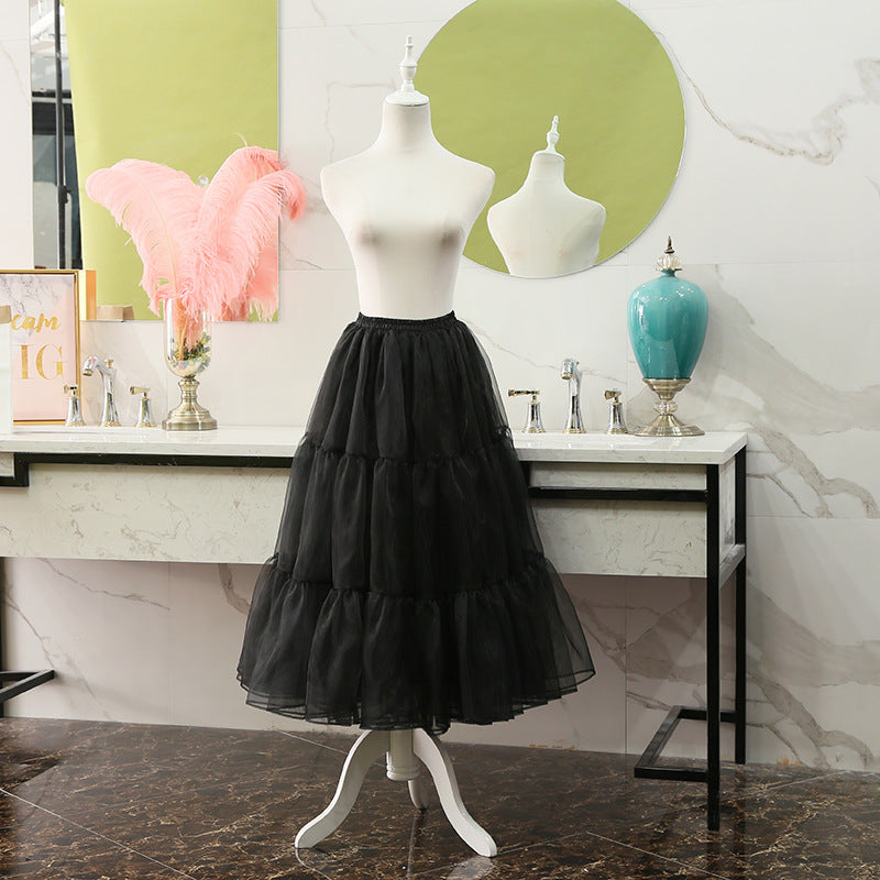 Soft Tulle Lolita Skirt Pannier - Flowing Cosplay Underskirt