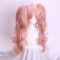 Double Tiger Mouth Clip Ponytail Character Wig - front view