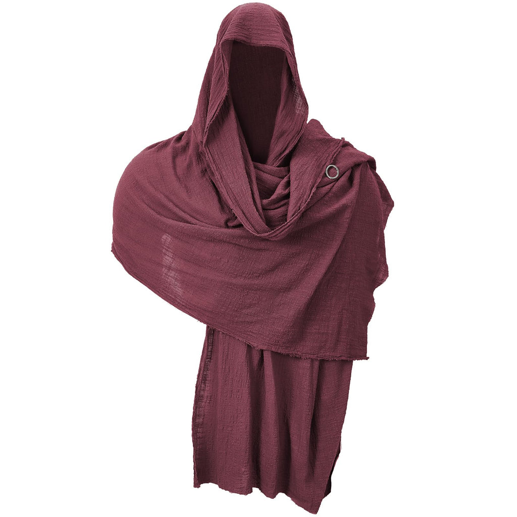 Hooded Medieval Cloak for Men - Cotton Renaissance Cape