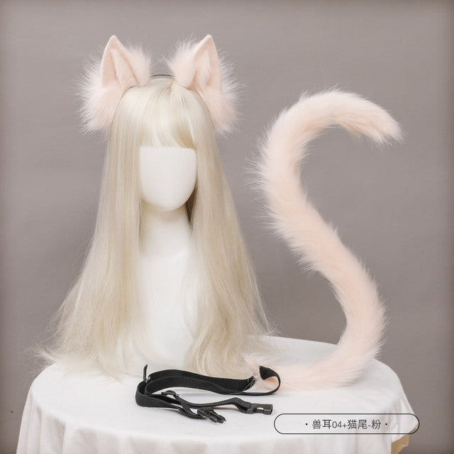 Cute Cat Ear and Tail Cosplay Accessories Set