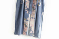 Womens Peacock Floral Kimono Robe - Beach Vacation Cover-Up