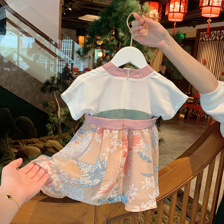 Baby Hanfu Dress - Soft Cotton Chinese Traditional Outfit