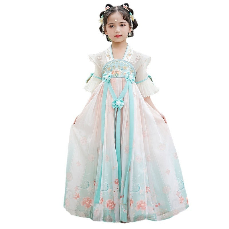 Girls' Traditional Chinese Hanfu - Breathable Summer Dress