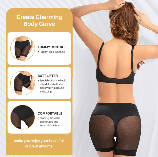 High-Waist Mesh Corset Leggings - Breathable Shaping Nylon