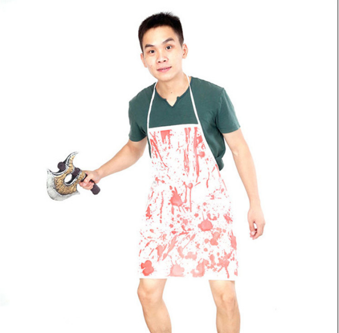 Bloodstained Apron Horror Prop - Non-Woven Costume Accessory