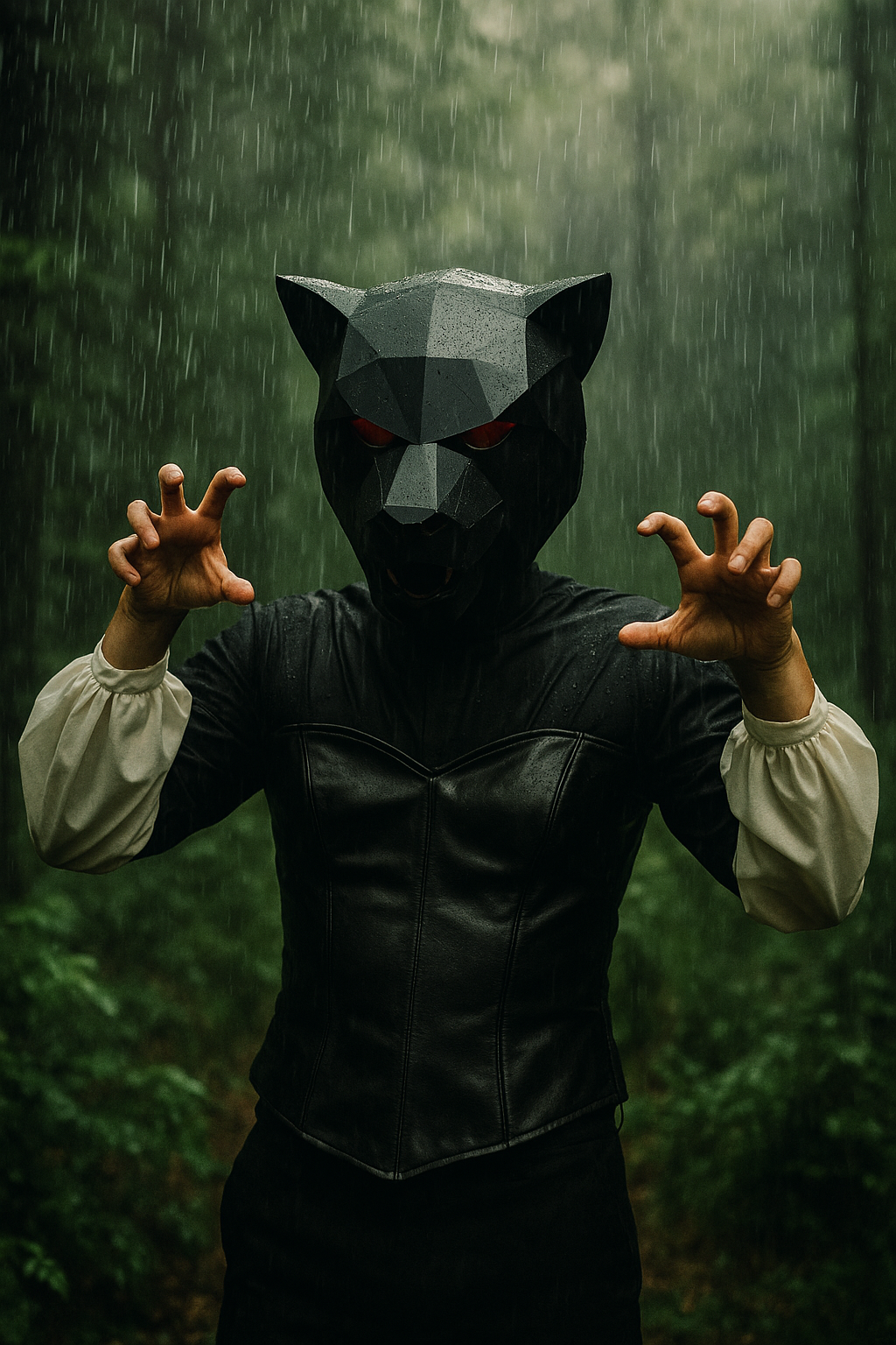 DIY Animal Party Mask - Pearl Paper Costume Accessory