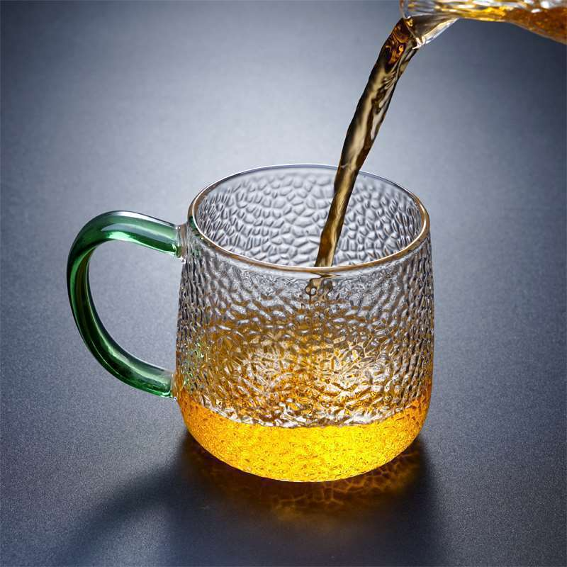 Electric Ceramic Tea Set with Glass Kettle - front view