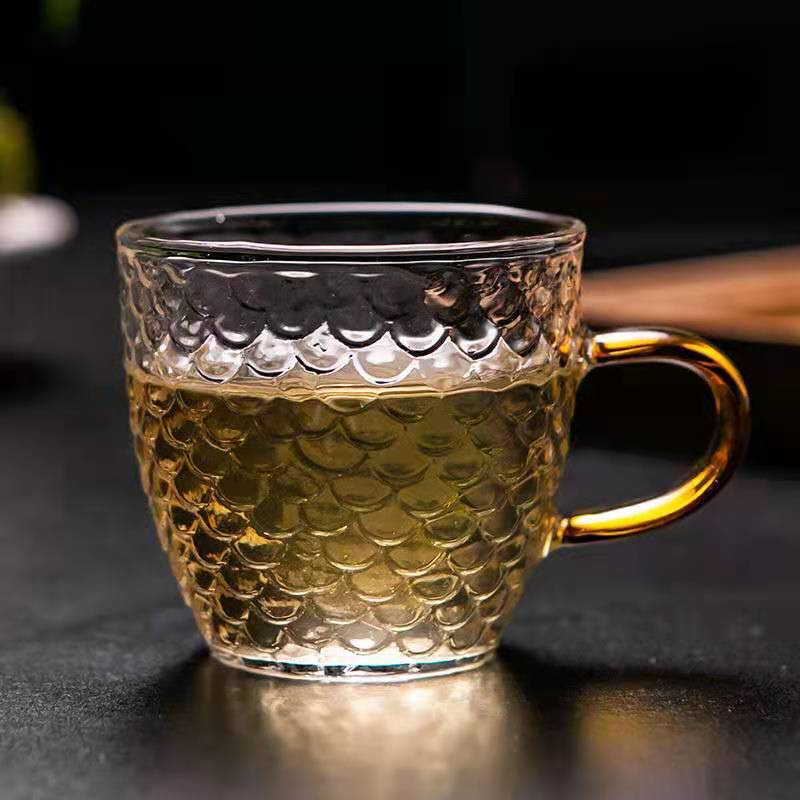 Electric Ceramic Tea Set with Glass Kettle - front view