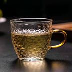 Electric Ceramic Tea Set with Glass Kettle - front view