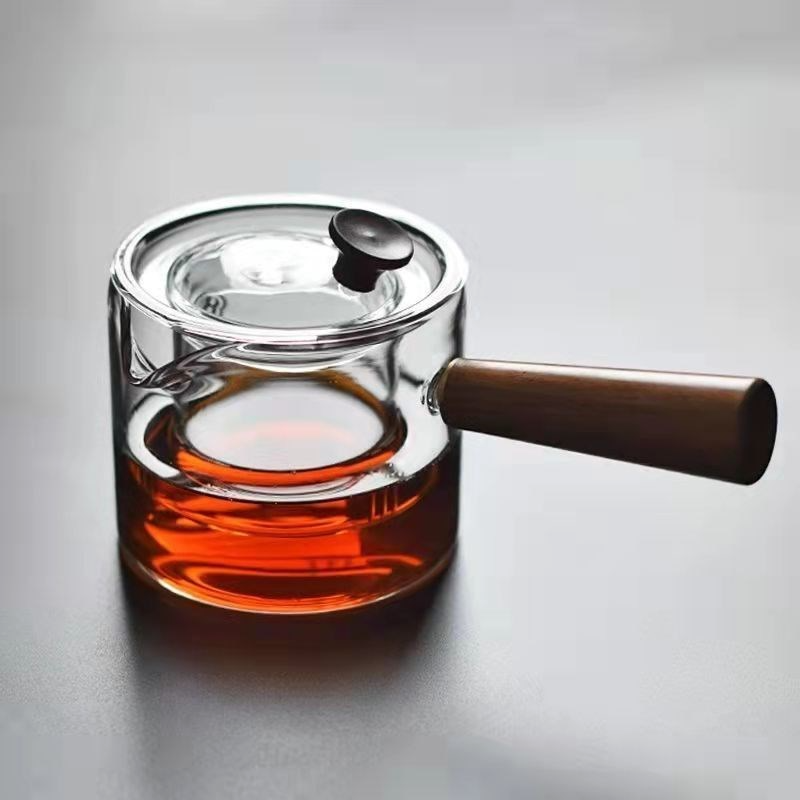 Electric Ceramic Tea Set with Glass Kettle - alternate angle