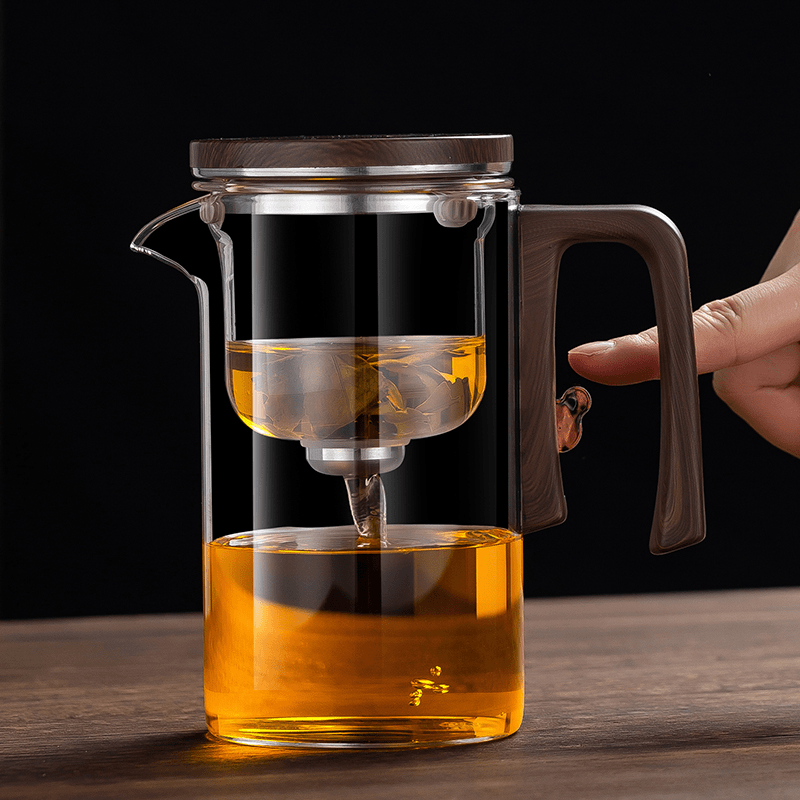 Elegant Glass Tea Set - back view