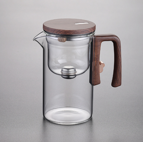 Elegant Glass Tea Set - back view