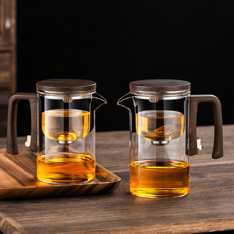 Elegant Glass Tea Set - scale view