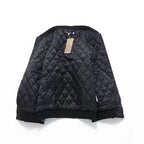 Embroidered Koi Short Baseball Jacket - in use