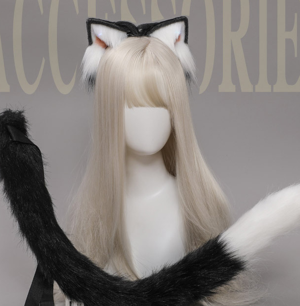 Cat Ear Headband & Tail Set - Japanese Cosplay Accessories