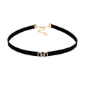 Fashionable Velvet Choker for Trendy Individuals - detail view