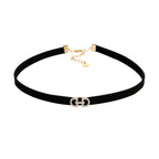 Fashionable Velvet Choker for Trendy Individuals - detail view