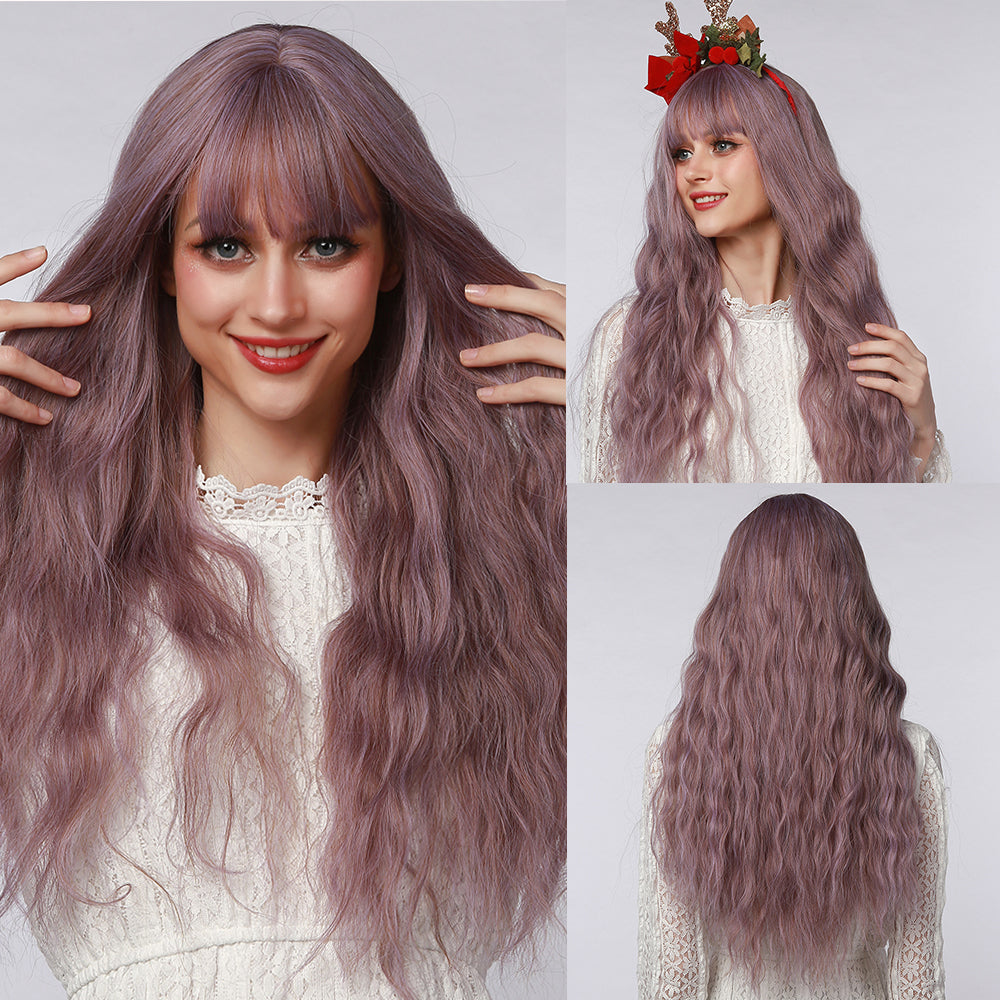 Fashionable Women's Chemical Fiber Wig - detail view